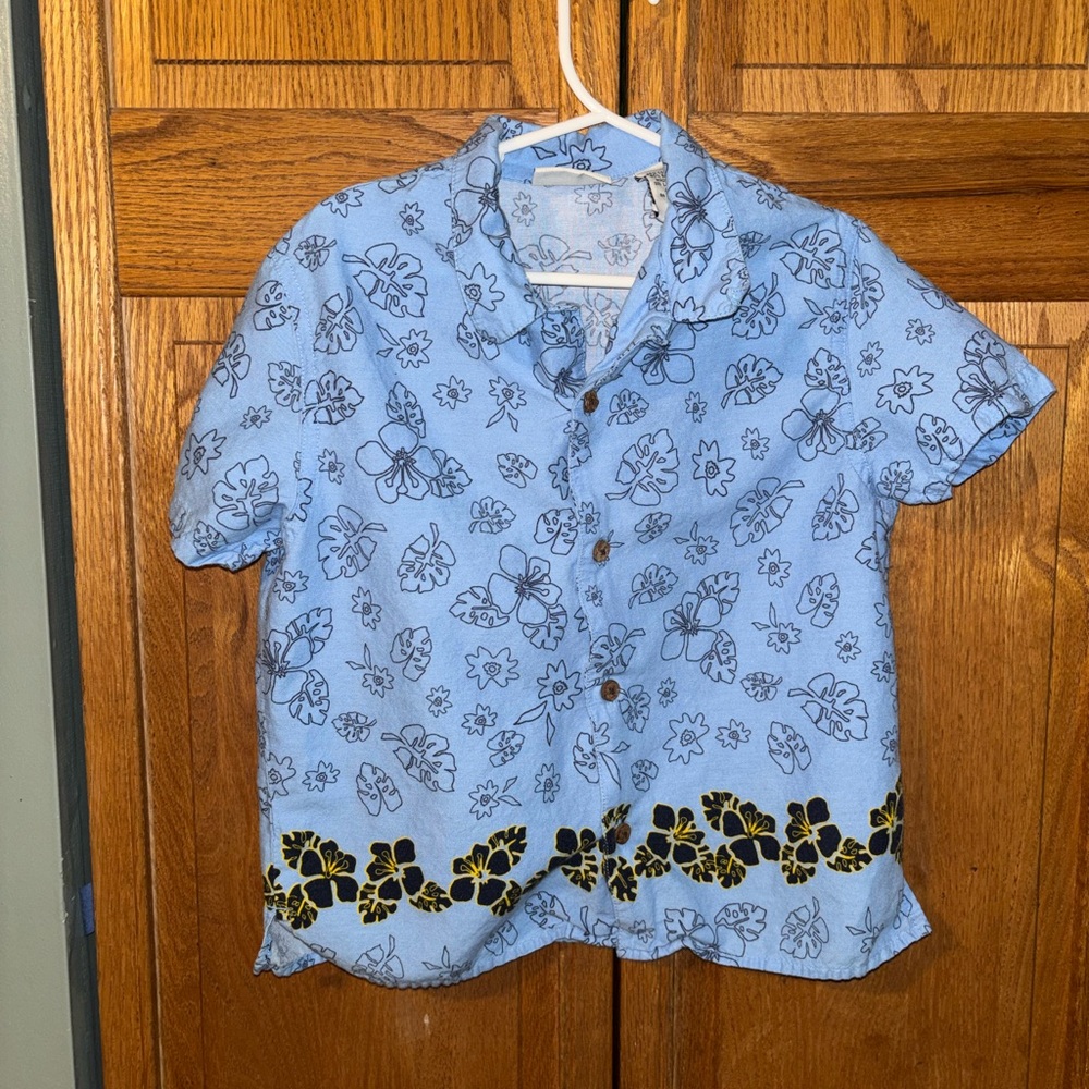 FRIENDS Light Blue Floral Shirt